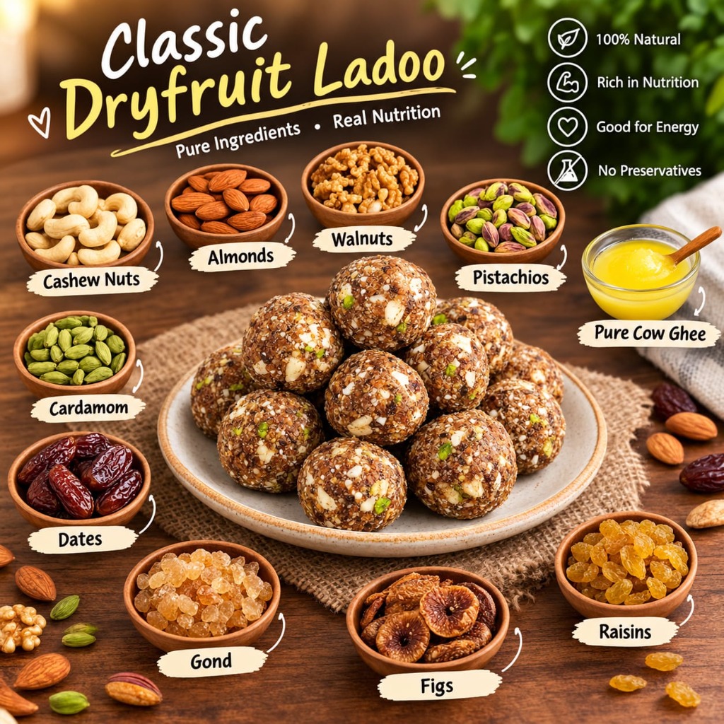 Jyotiraj Classic Dry Fruit Ladoo